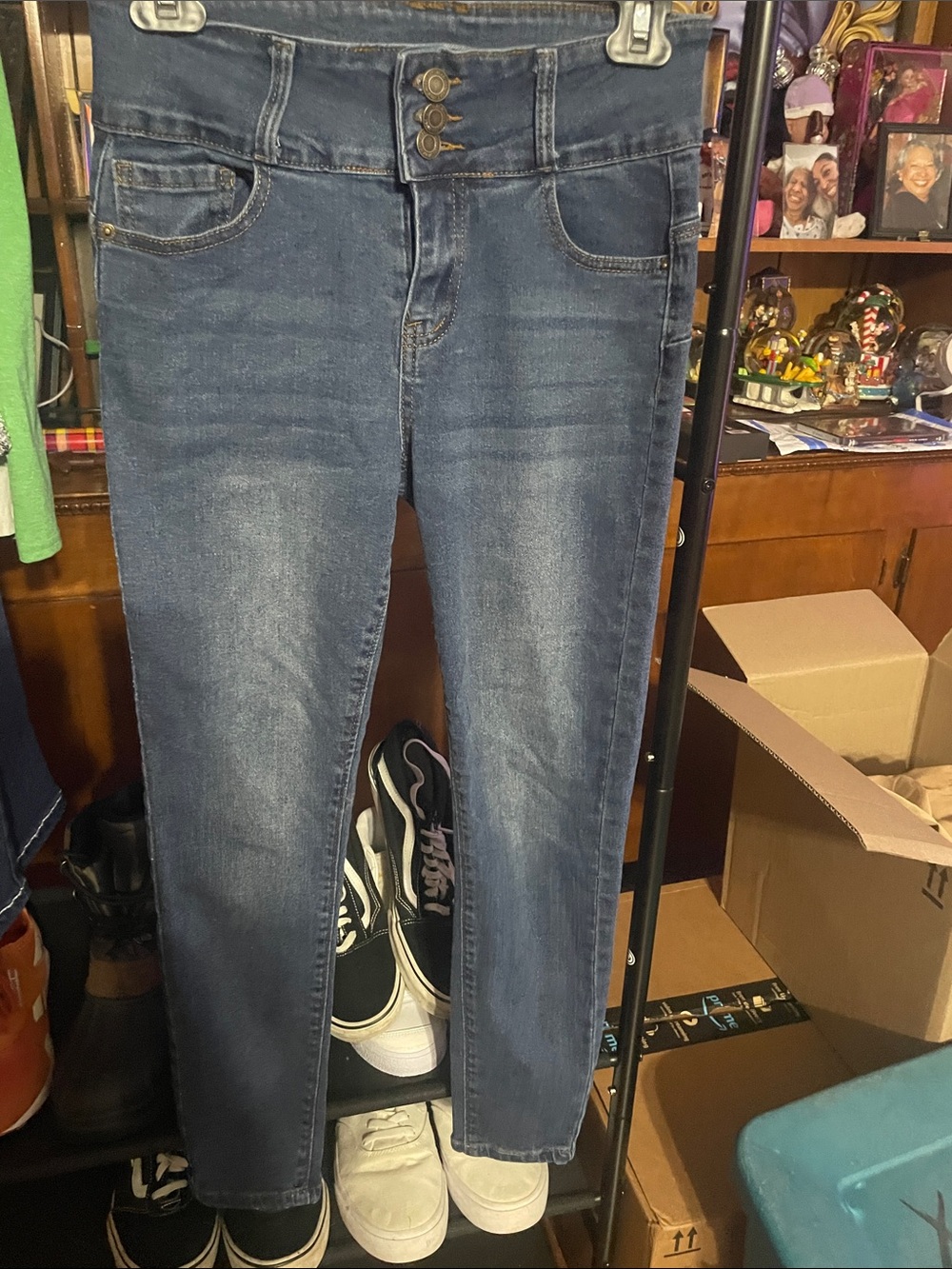 Skinny Jeans in Dark Blue - Women